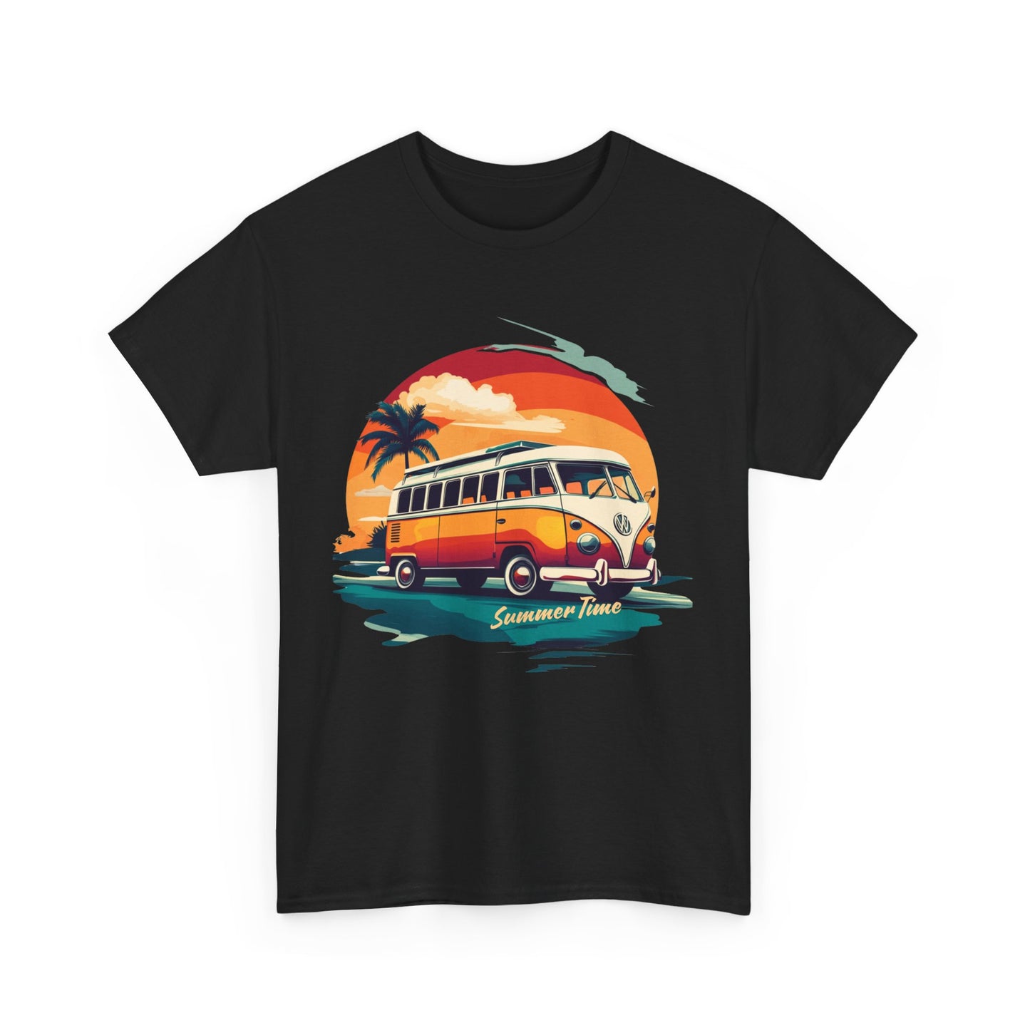 Retro Summer Vibes Unisex Cotton Tee - 'Summer Time' Design